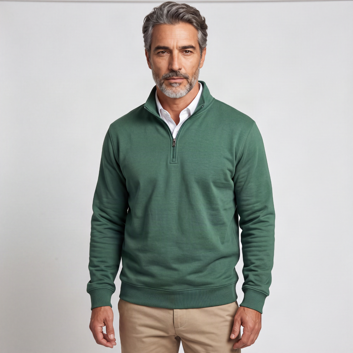 The Thomas Quarter Zip | Hunter Green