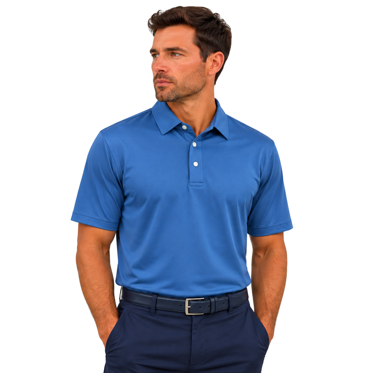 The Wayne Polo | Riverside Blue