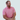 Front view of the Palmetto Clothing The Classic Stripe Polo in Peach featuring a classic striped design with lightweight performance fabric and timeless style for golfers.