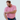 Front view of the Palmetto Clothing The Double Double Polo in Pink showcasing the bold double stripe pattern and premium construction. A modern stripe golf polo built for golfers who appreciate standout style.